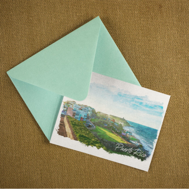 Beautiful Puerto Rico Scenery Travel Postinvitations