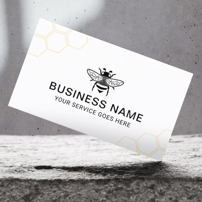 Beekeeper Honey Bee Apiary Honeycomb Professional Business Invitations