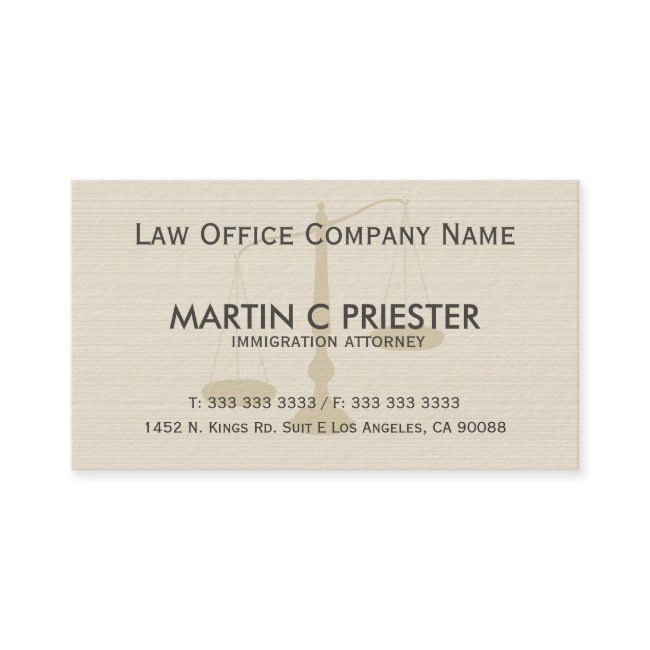 Beige And Gray Stripes Texture Attorney At Law Business Invitations