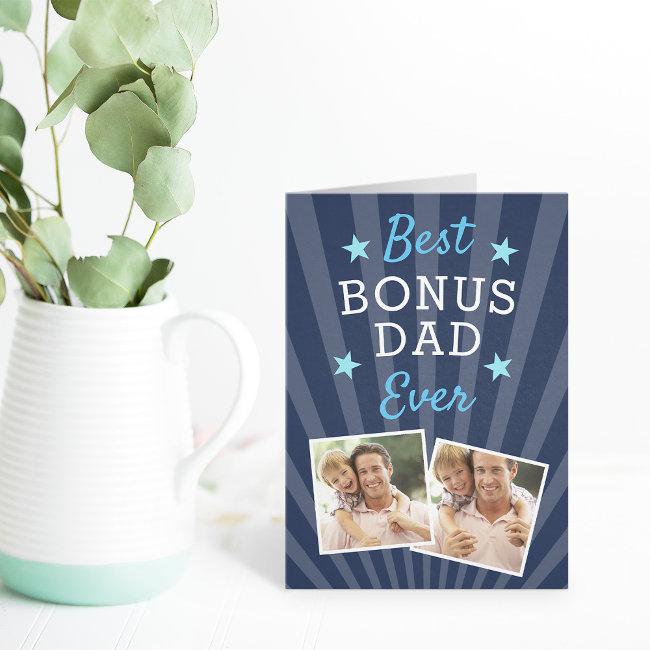 Best Bonus Dad Ever Stepfather Father's Day Photo Invitations