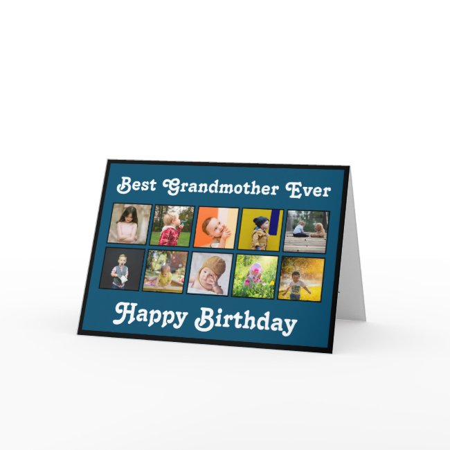 Best Grandmother Birthday Photo Collage Template