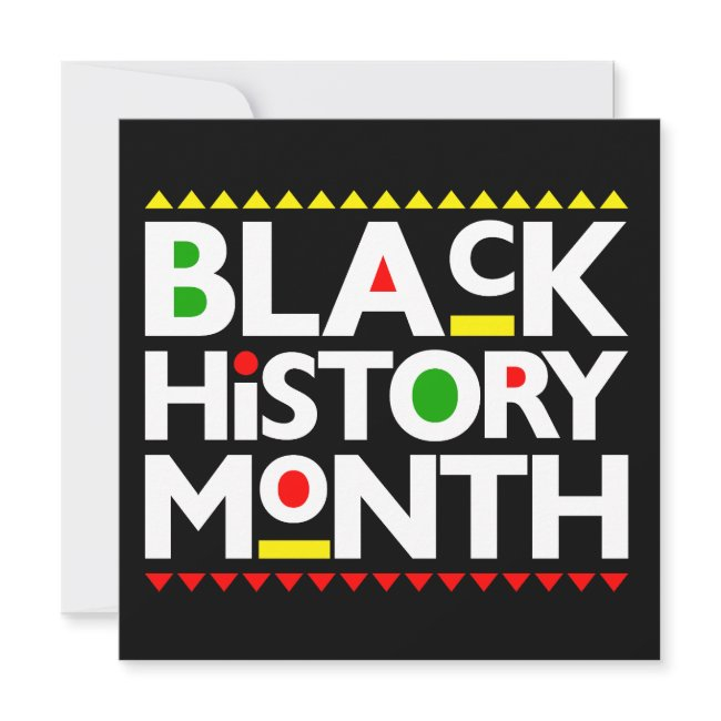 Black History Month Melanin Men Women Kids Invitation