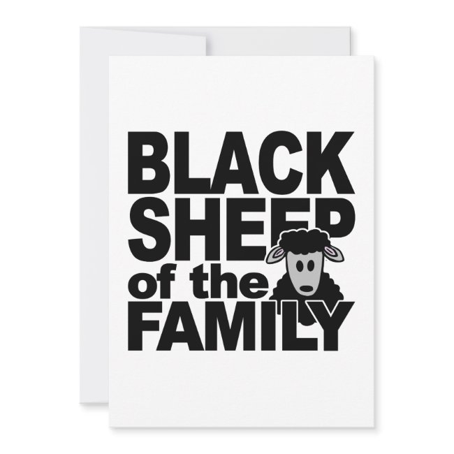 Black Sheep Invitation, Customize Invitation