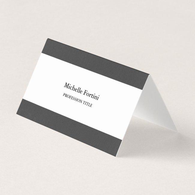 Black White Elegant Plain Minimalist Business Invitations