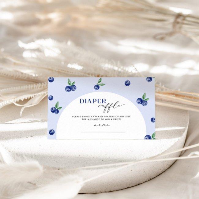 Blueberry Diaper Raffle Ticket Enclosure Invitations