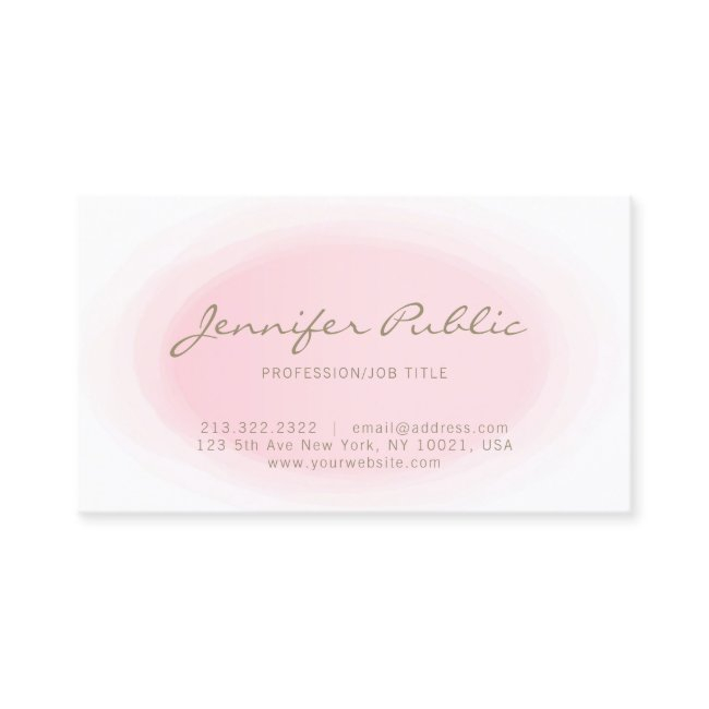 Blush Pink Gold Minimalist Elegant Design Trendy Business Invitations