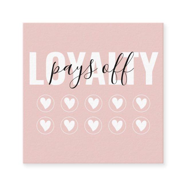 Blush Pink Modern Minimalist Girly Chic Loyalty Invitations
