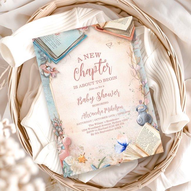 Boho Storybook Baby Shower Invitation