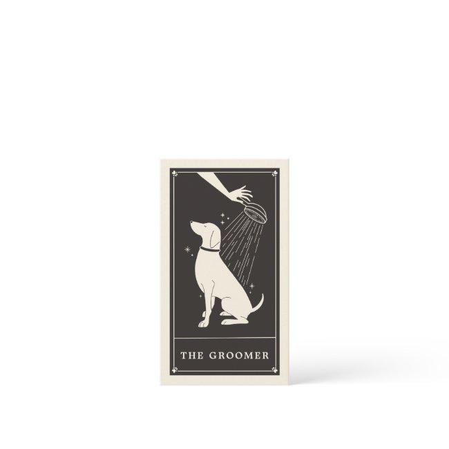 Boho Tarot Dog Groomer Business Invitations