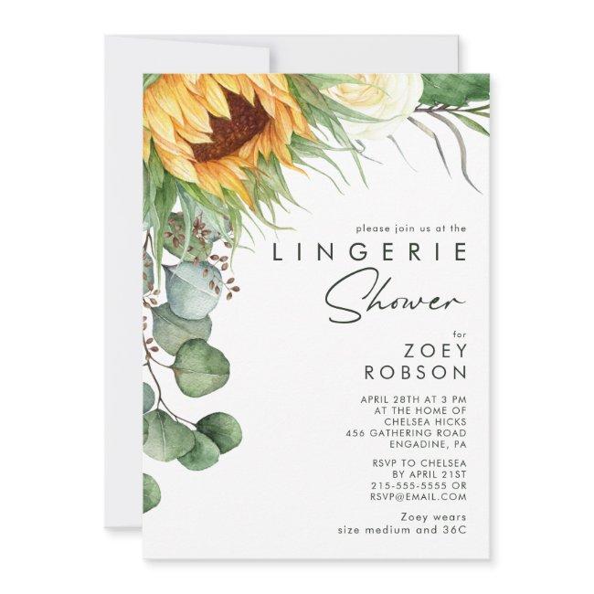 Bold Country Sunflower | Lingerie Shower Invitation