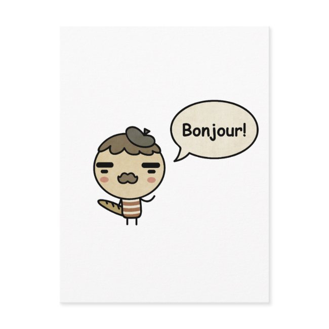 Bonjour! Postinvitations