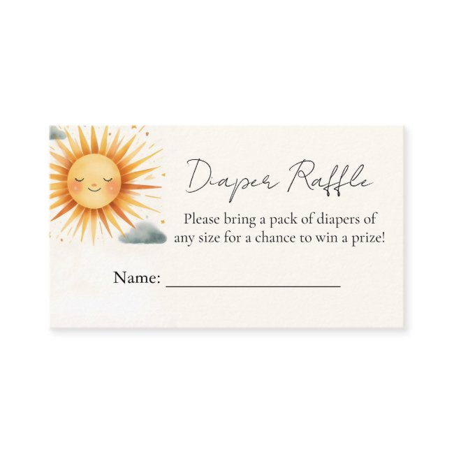 Boy Pink Unique Sky Cloud Sunshine Baby Shower Enclosure Invitations