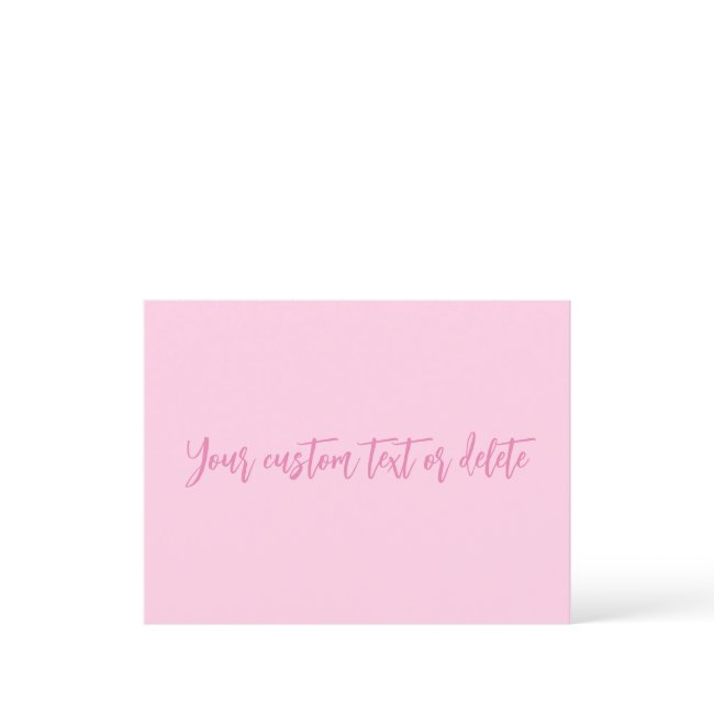 Breast Cancer Awareness Month Pink Custom Script Postinvitations