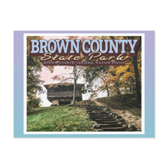 Brown County State Park - Indiana United States Postinvitations