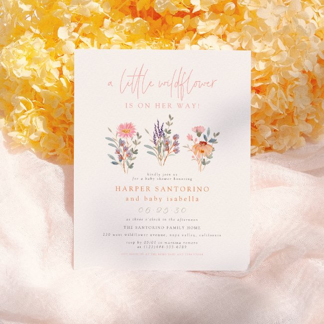 Budget A Little Wildflower Baby Shower