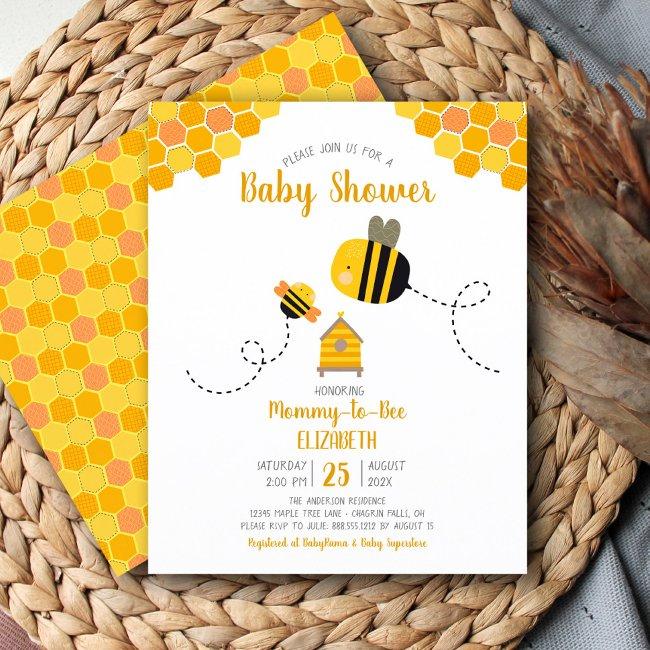 Budget Cute Mommy To Bee Baby Shower Invitation
