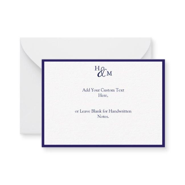 Budget Minimalist Monogram Wedding Messages Note Invitations