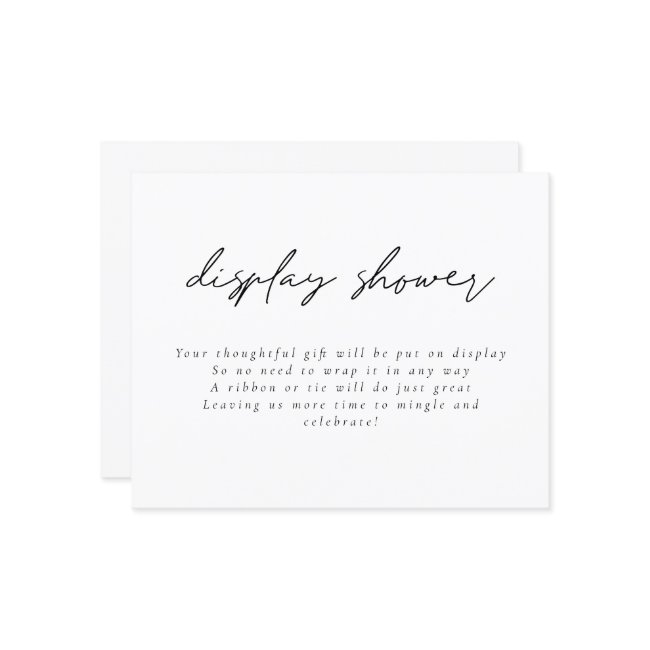 Budget Modern Script Display Bridal Shower Encl