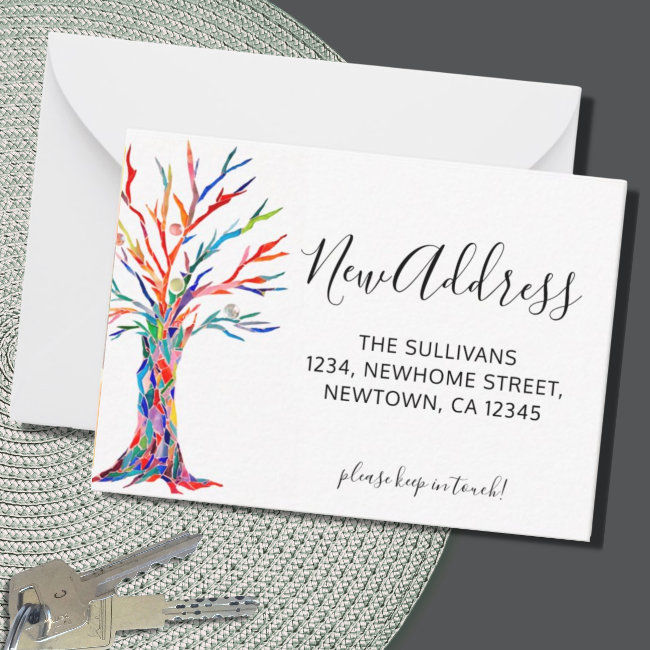 Budget New Address Moving Announcement Mini Invitations