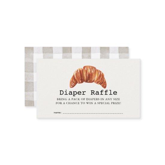 Bun In The Oven Pastries Diaper Raffle Ticket Enclosure Invitations