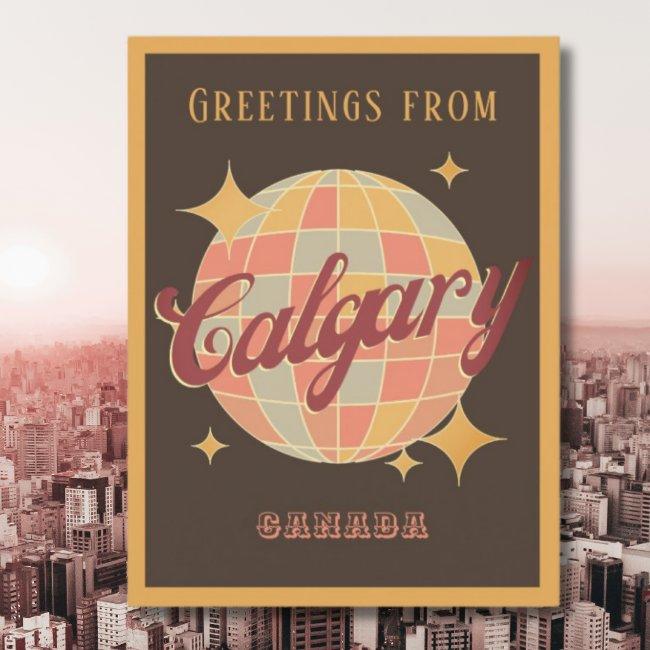 Calgary City Alberta Canada Vintage Postinvitations
