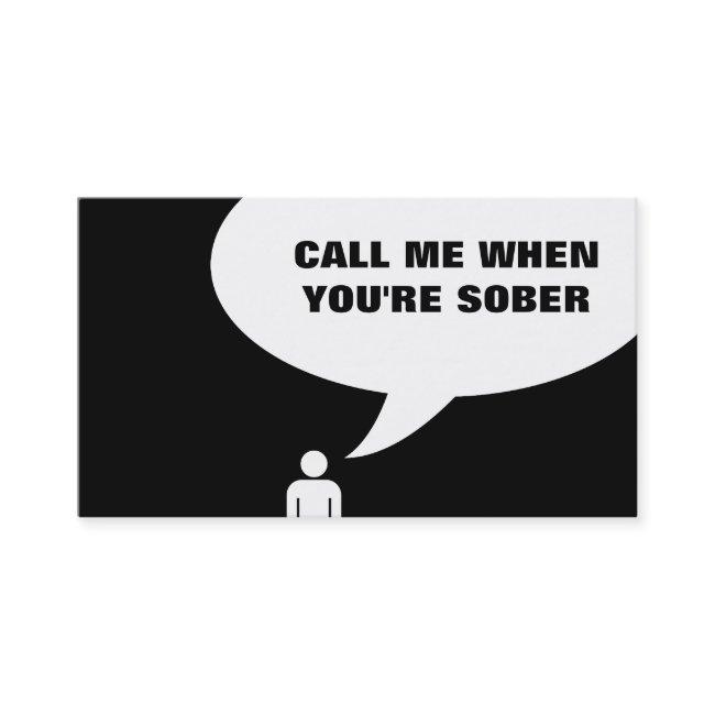 Call Me When You're Sober Business Invitations