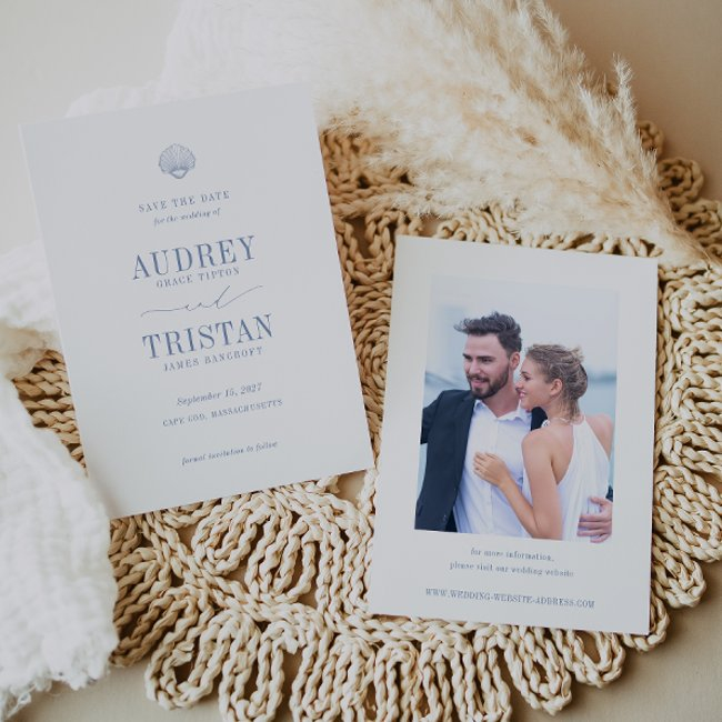 Cape Cod Coastal Wedding Photo Save The Date