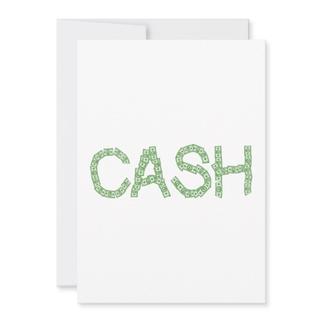 Cash Word Invitation