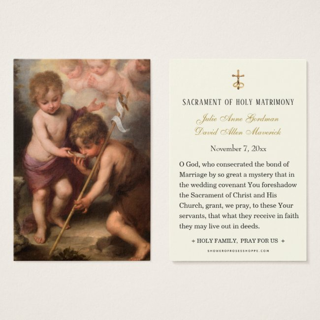 Catholic John The Baptist Wedding Holy Invitations