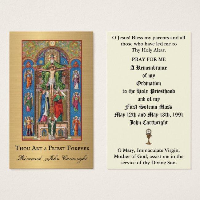 Catholic Priest Ordination Anniversary Holy Invitations