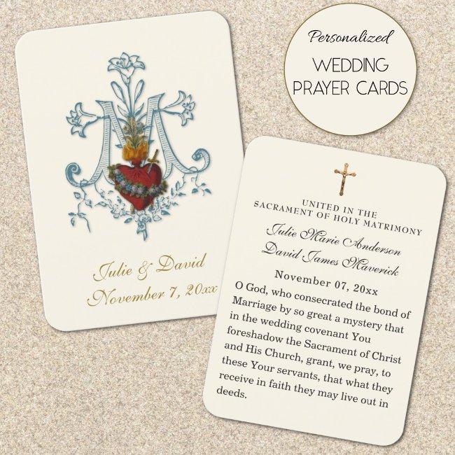 Catholic Wedding Elegant Favor Holy Invitations