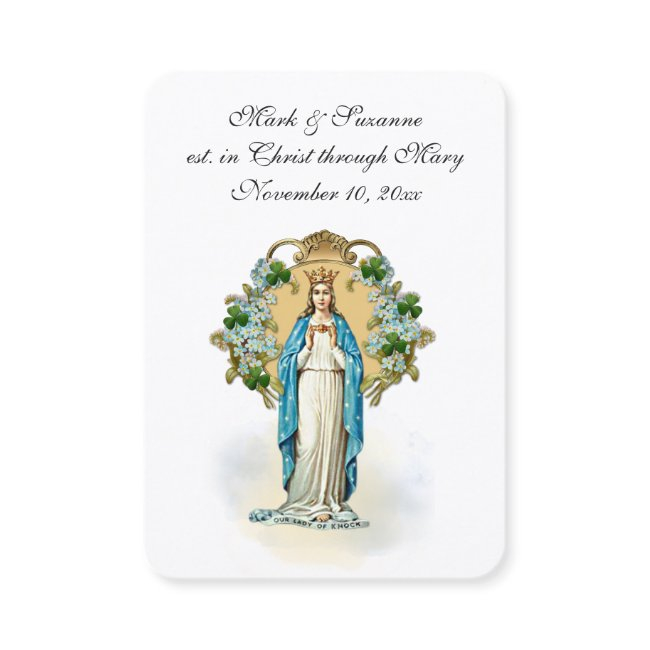 Catholic Wedding Virgin Mary Religious Holy Invitations
