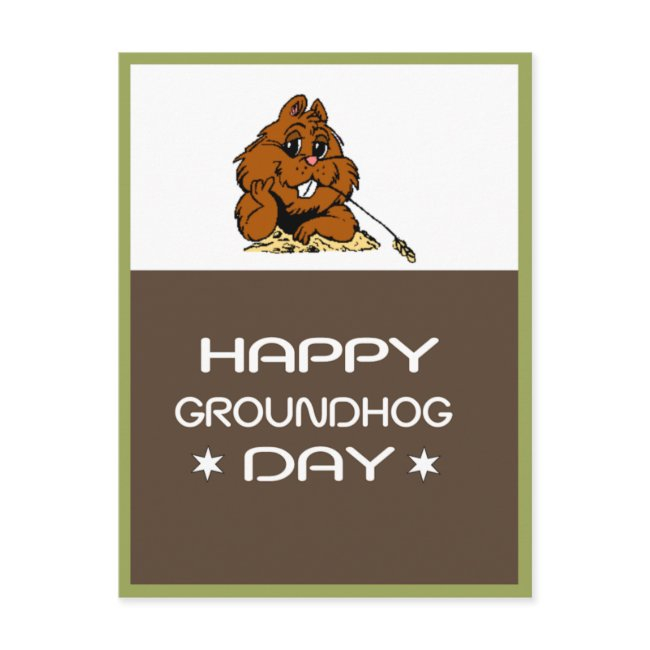 Celebrate Groundhog Day Postinvitations