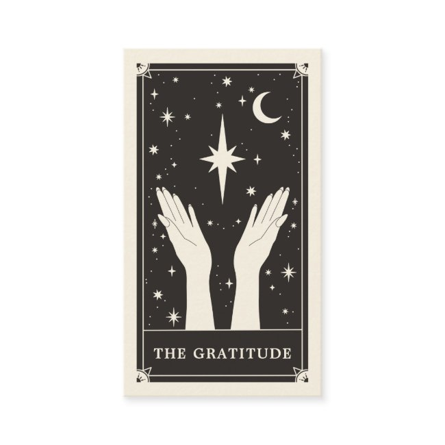 Celestial Boho Tarot Wedding Blank Thank You Invitations