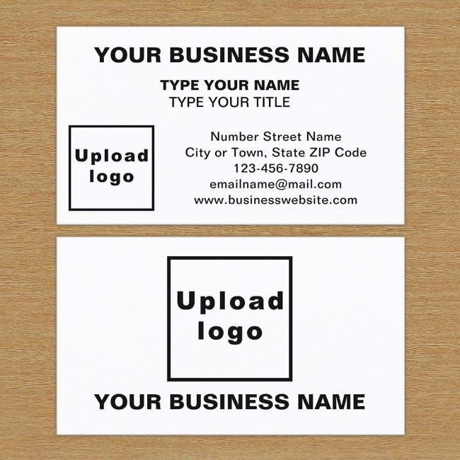 Center Aligned Style White Business Invitations