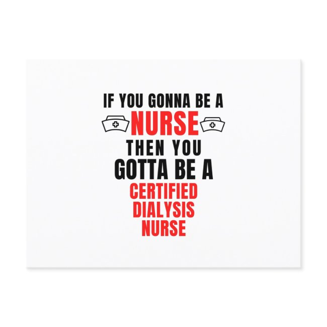 Certified Dialysis Nurse Announcement Postinvitations