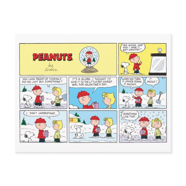 Charlie Brown | Snow Globe Postinvitations