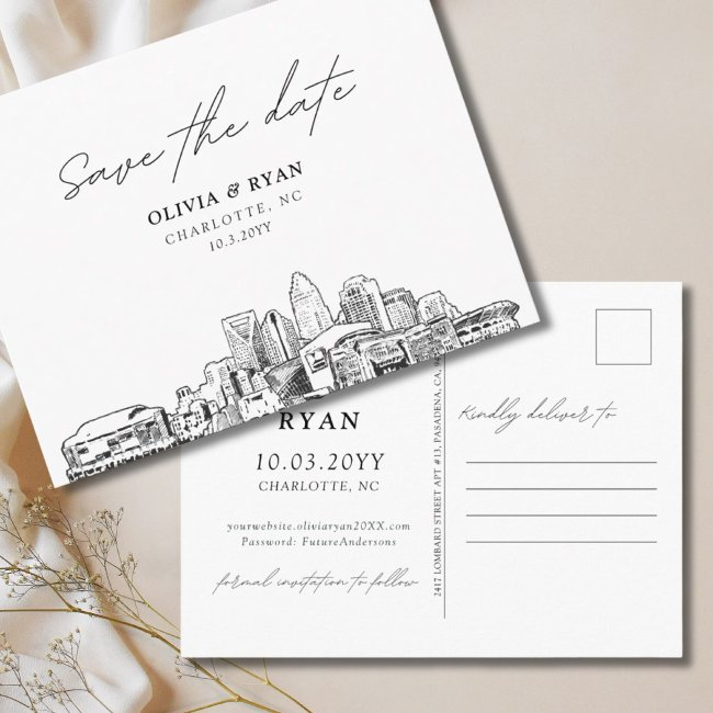 Charlotte Save The Date Postinvitations Wedding