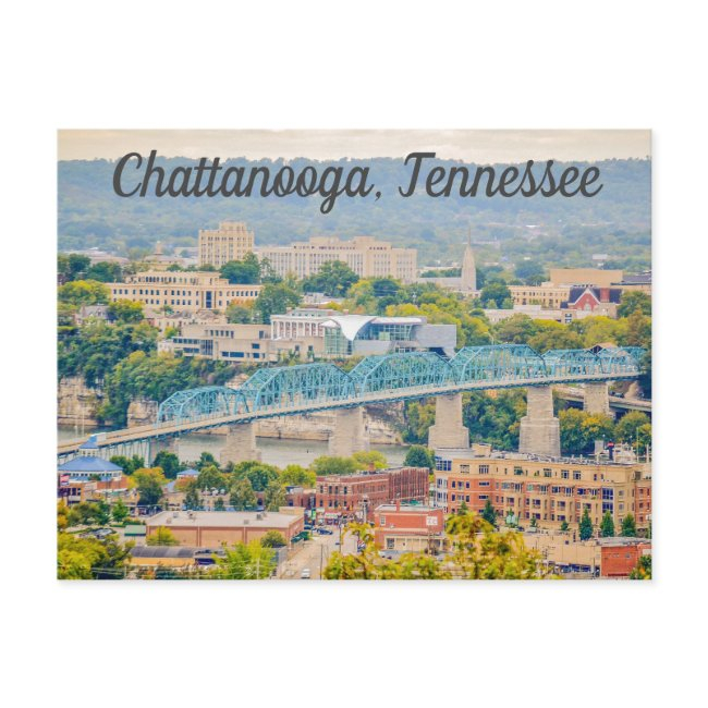 Chattanooga Tennessee Skyline Postinvitations