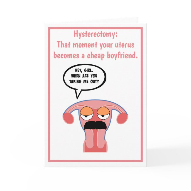 Cheap Boyfriend Hysterectomy Invitations