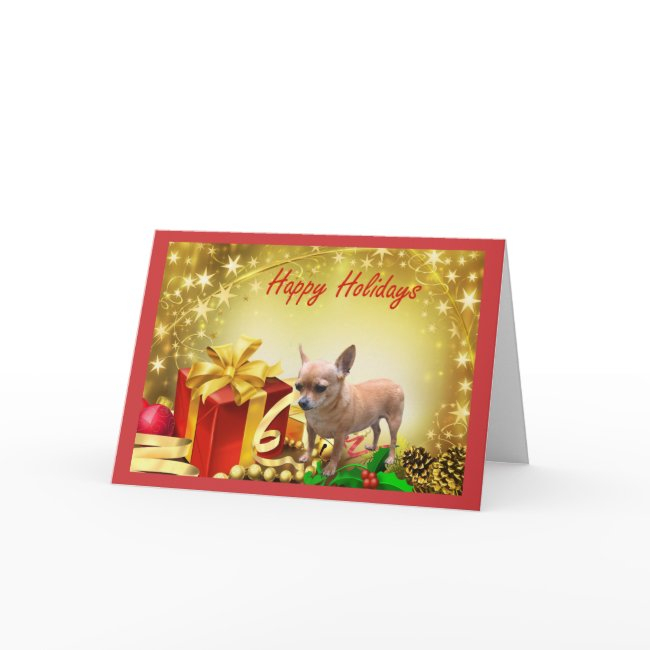 Chihuahua Christmas Invitations Holiday Gifts