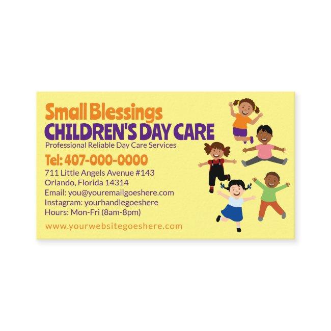 Childcare Daycare Babysitting Services Business Ca Business Invitations