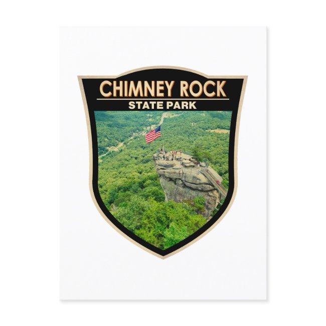 Chimney Rock State Park North Carolina Badge Postinvitations