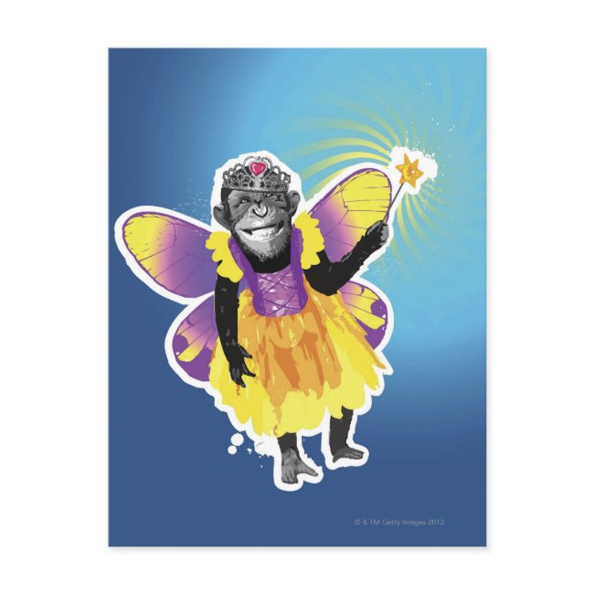 Chimpanzee Fairy Postinvitations