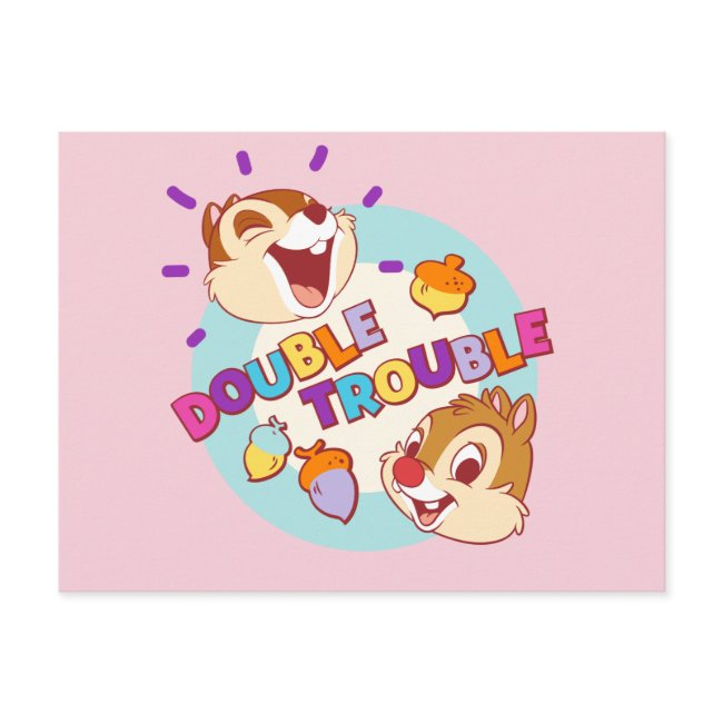 Chip 'n Dale Double Trouble Postinvitations