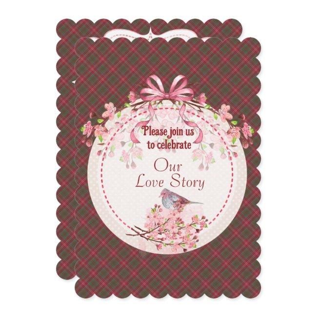 Chisholm Weathered Scottish Tartan Invitation