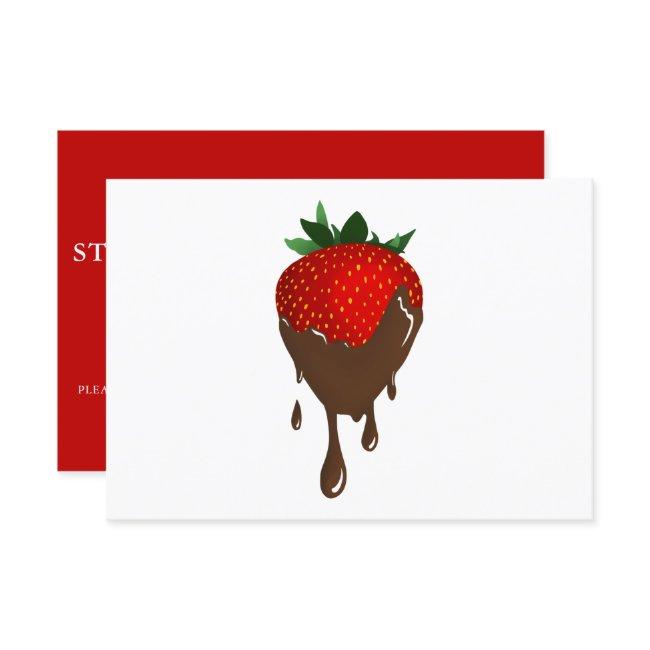 Chocolate Strawberry Invitation
