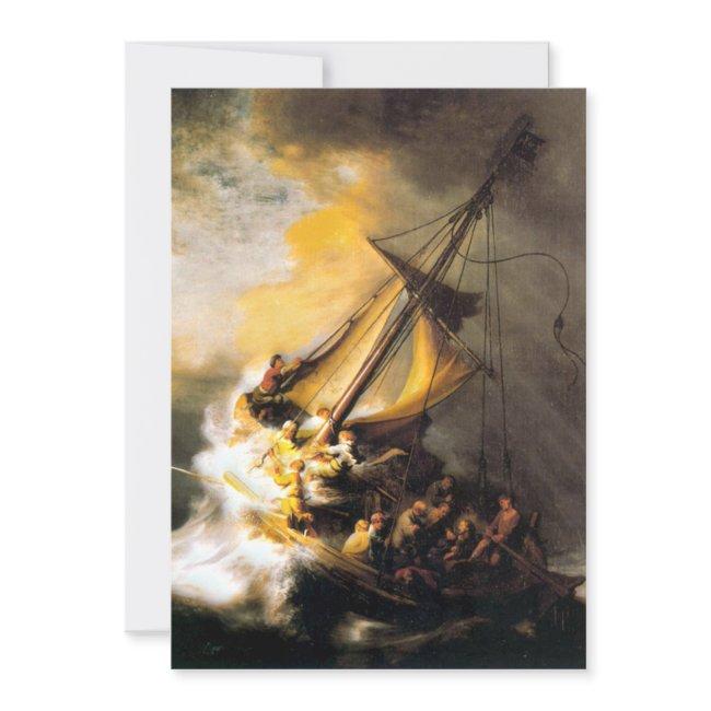 Christ In The Storm On Sea Of Galilee- Rembrandt