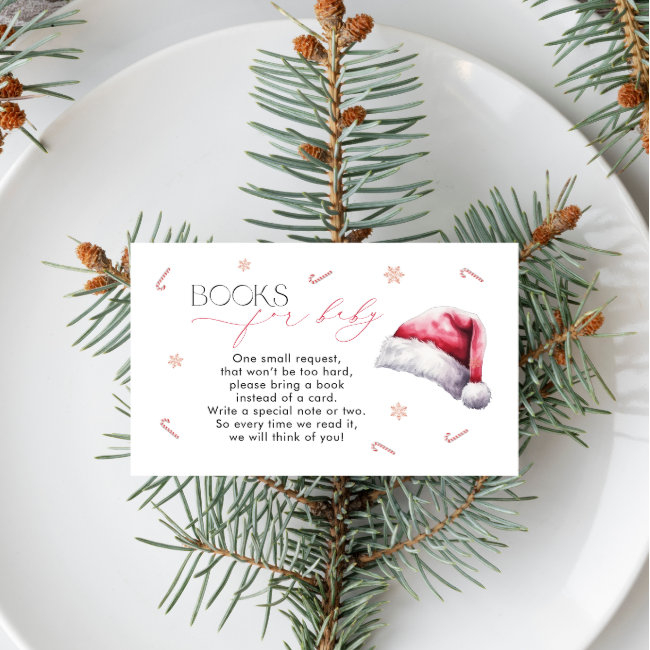 Christmas Baby Shower Books For Baby Enclosure Invitations