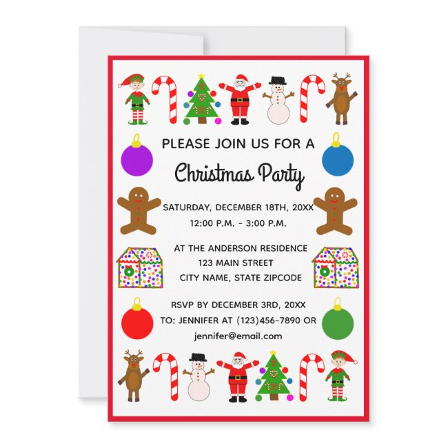 Christmas Frame #2 Invitation Invitations